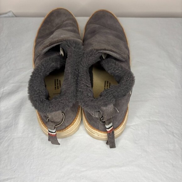 TOM'S Fleece Lined Paxton Sneaker Womens 7.5 Gray Soft Cushion - Picture 5 of 7